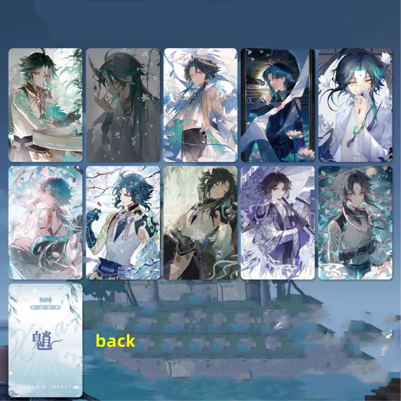

Xiao Lomo Bookmarks Anime Genshin Impact Bookmark Book Page Marker Print Creative Commemorative Card Stationery Supplies Gift