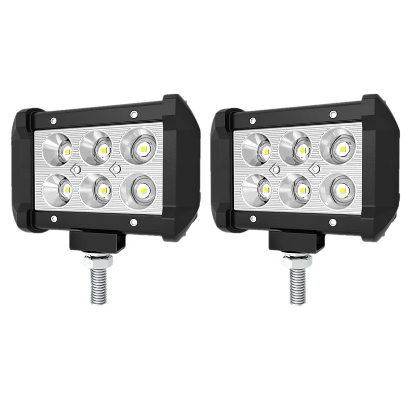 

2Pc 4INCH 18W LED Work Light Bar 4WD Off Road SPOT Pods Fog Lamp 4X4 Pickup ATV SUV Driving Lamp