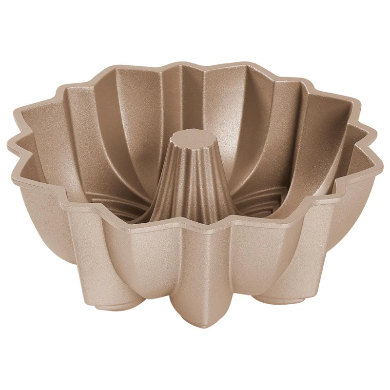 

2 Layers of Extra Thick and Non-Stick Aluminum Bloom Fluted Bundt Cake Pan