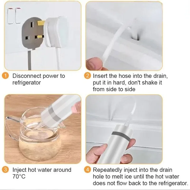 1 компл./5 шт. средство для удаления сливного отверстия в холодильнике инструменты