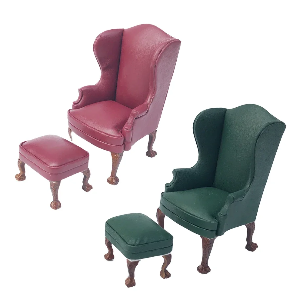 Бутик 1:12 Кукольный домик Мини-мебель Модель Подарок Одиночный двойной кожаный