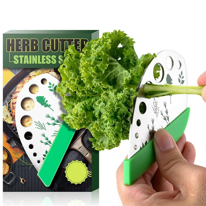 

Бытовая креативная многофункциональная Овощечистка из нержавеющей стали с 9 отверстиями для резки ванили, Овощечистка для трав, кухонные и...