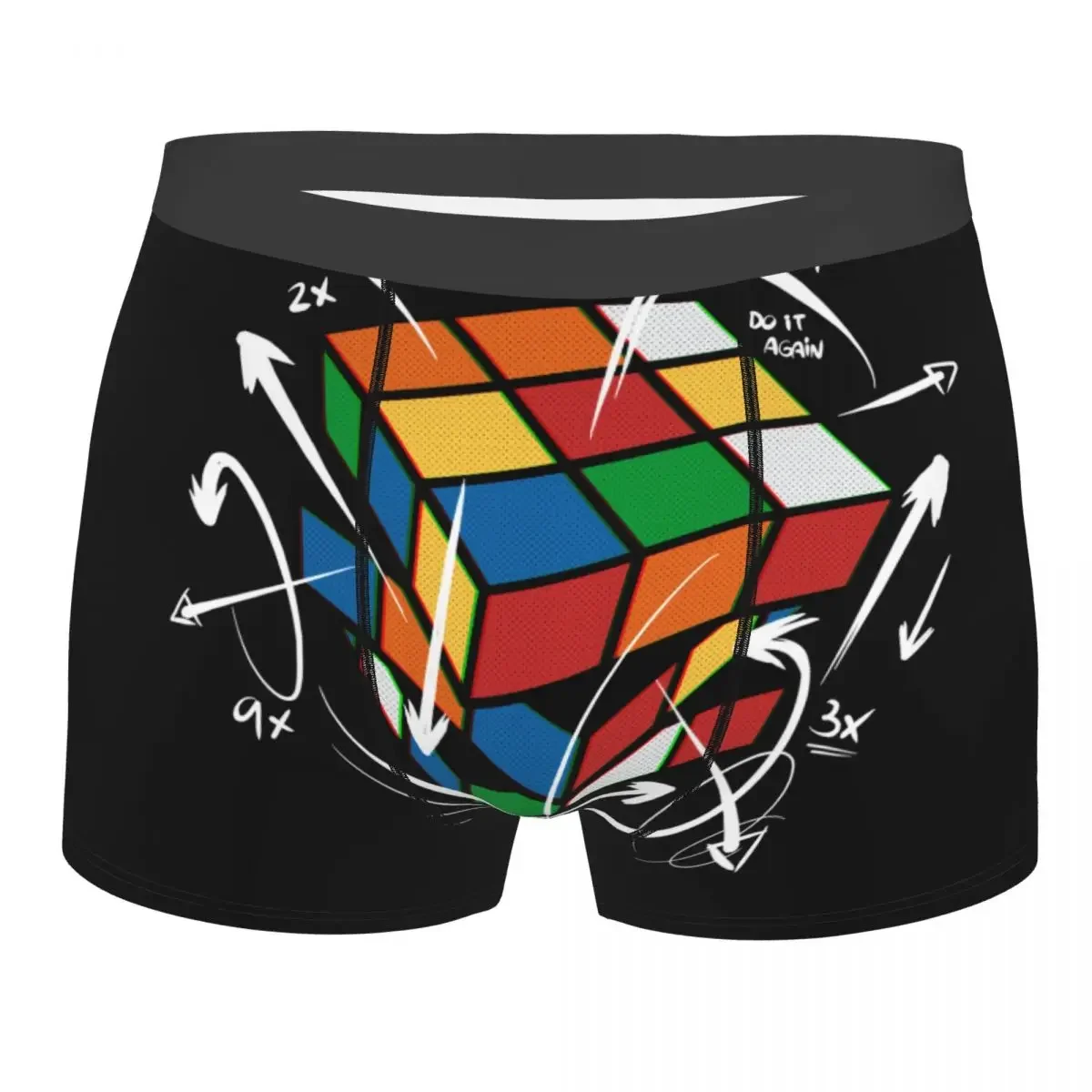 Пользовательские Rubix Rubiks математическая формула женский Волшебный подарок брифы