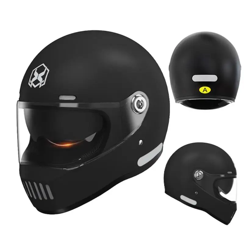 Винтажный мотоциклетный шлем Casco встроенный защитный чехол для езды по