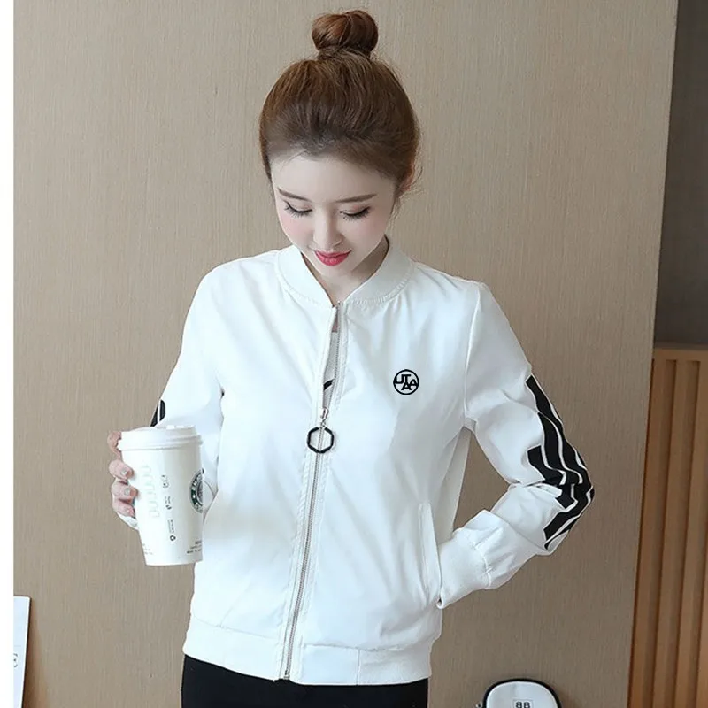 High quality women golf coat Spring Autumn Fashion Women Golf Jackets v-neck Zipper fringe retro comfortable Ladies golf wear