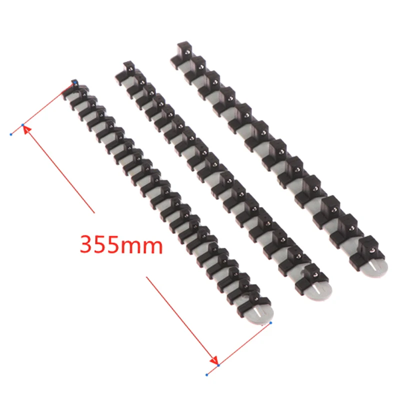 

3pcs/set 1/4" 3/8" 1/2" Plastic Socket Tray Rail Rack Storage Holder Shelf Stand Socket Wrench Holders Home Tools