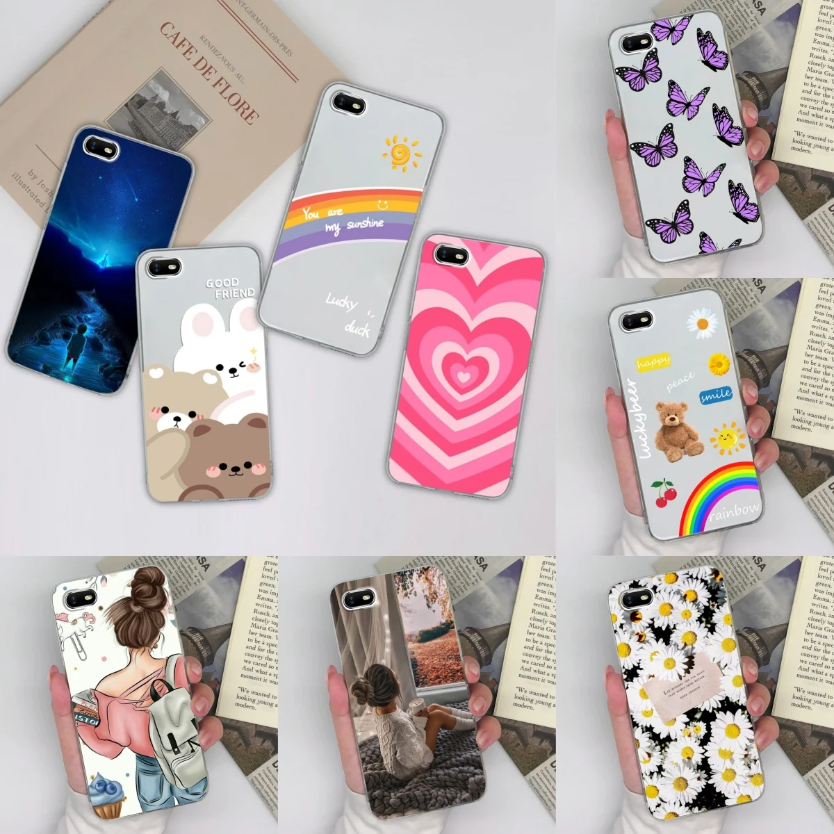 Задняя крышка для Oppo A1k Мягкие Прозрачные красивые силиконовые защитные чехлы