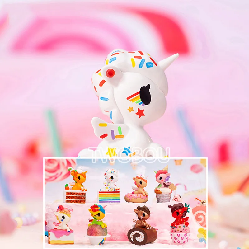 Tokidoki Единорог десерт Приключения серии глухая коробка игрушки Аниме