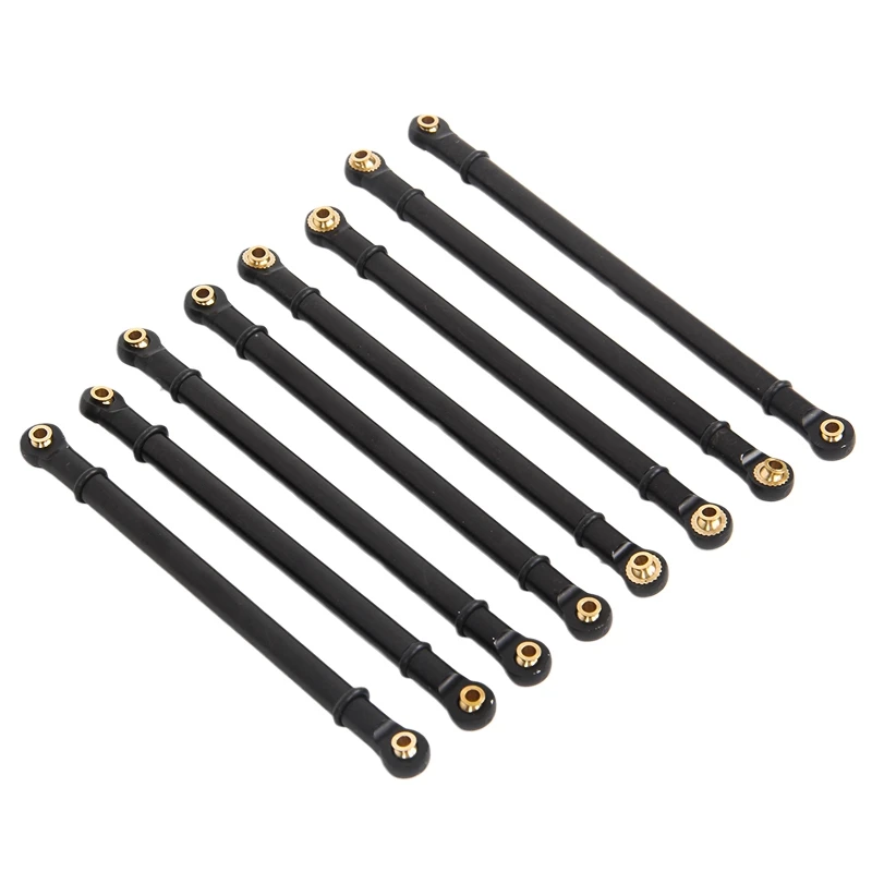 

8Pcs 313MM Wheelbase CNC Aluminum Alloy Link Plastic Rod End Unassembled Kit for 1/10 RC Crawler Car Axial SCX10