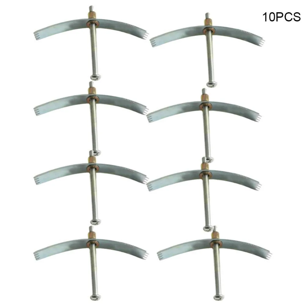 

10Pcs 86 Type Cassette Repairer Switch Repairer Wall Box Screw Steel Junction Fixed Socket Box For Repair The Switch Socket