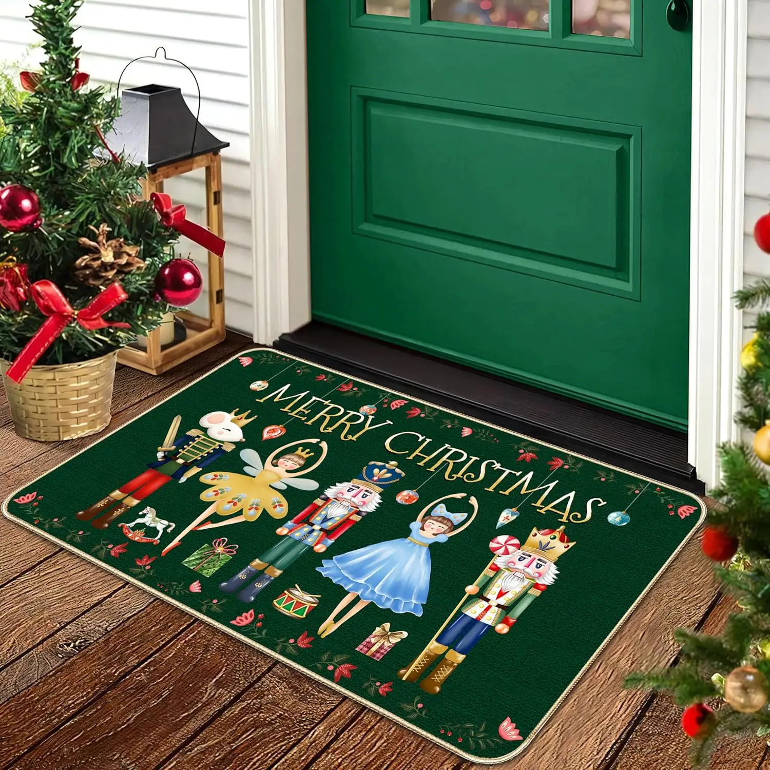 Рождественский коврик для гаек VIKAMA нескользящий приветственный солдат кухня