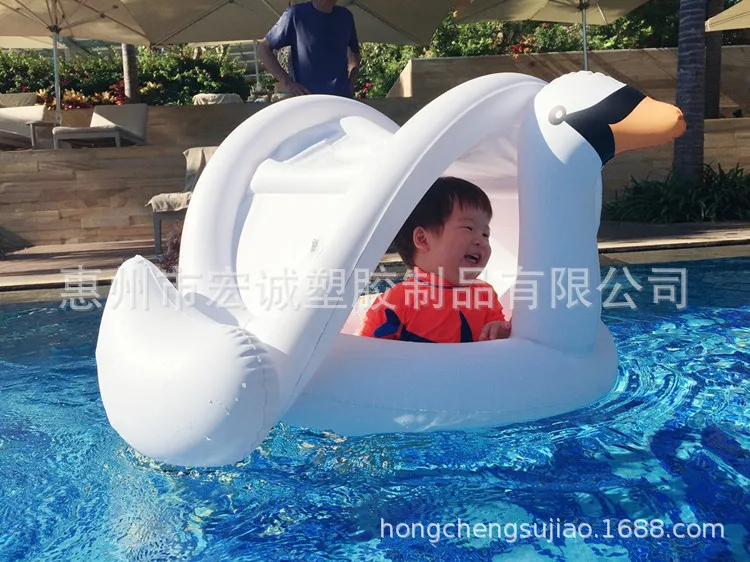 

Detachable child seat with awning Inflatable covered seat