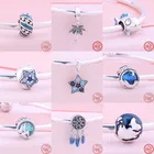 Новая серия Ocean, оригинальные браслеты Пандора, летняя черепаха, морская звезда, морской конек, кокосовое дерево, серебряная бусина 925 пробы, самодельные Украшения