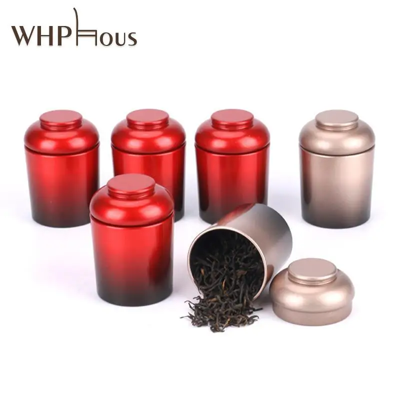 

Portable Mini Tea Cans Thick Iron Herb Stash Sealed Cans Smell Proof Container Spice Storage Organizer Box Kitchen Gadgets