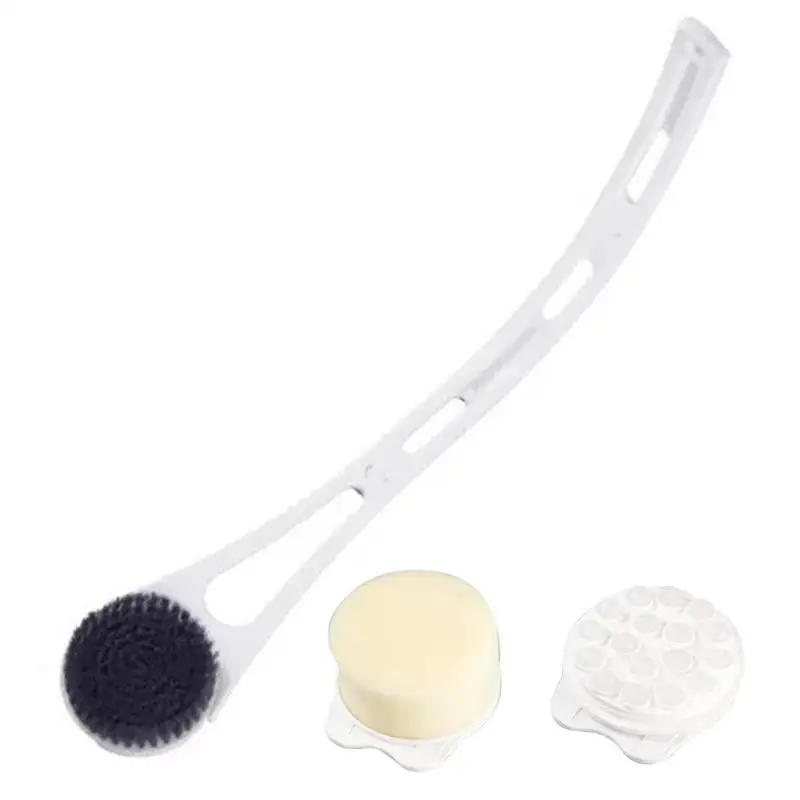 

Long-Handled Scrubbing Brush Dry Exfoliation Brush Or Wet Shower Brush With Moderate Bristles Exfoliation And Improved Skin