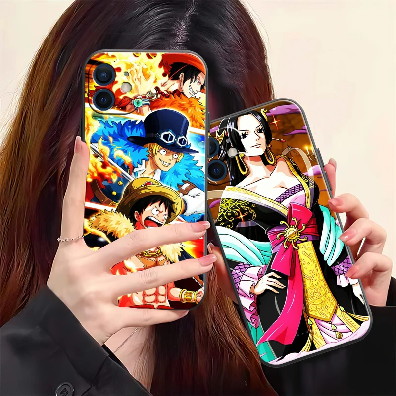 

One Piece Anime Phone Case For iPhone 13 12 11 Pro 12 13 Mini X XR XS Max SE 6 6s 7 8 Plus Silicone Cover Coque Carcasa Funda