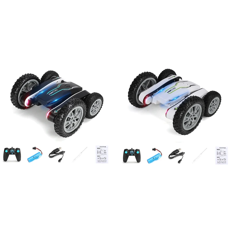 

Радиоуправляемый автомобиль с поворотом на 360 градусов, двухсторонний Дрифтерный автомобиль, гусеничный детский робот с дистанционным упр...