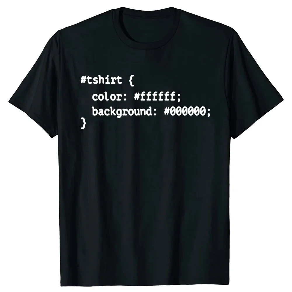 Хлопковая футболка унисекс черная рубашка для программирования черных рубашек в