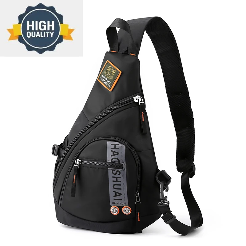 

Sling Men's Nylon Knapsack Shoulder Messenger Cross Body Trekking Bags Chest Bag Laptop Kettle Travel Assault Single Back Pack