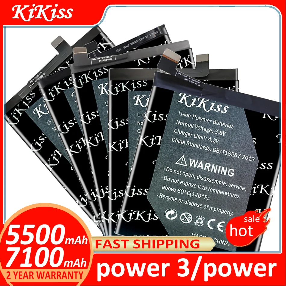 

KiKiss Battery for UMI Umidigi power 3 power3 Batteries Batterij + Track NO