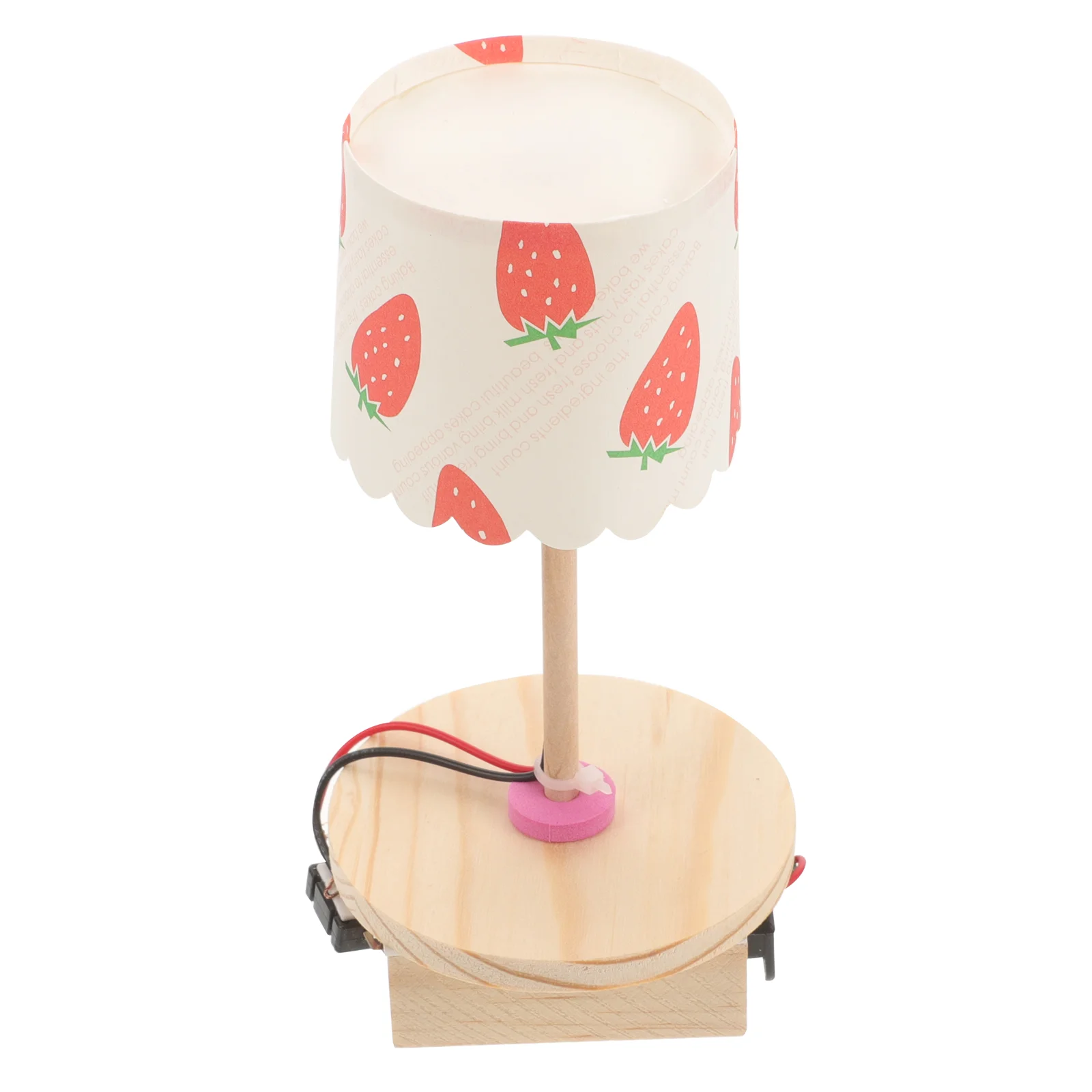 

Wooden Desk Lamp Handmade Science Project Kids DIY Plaything Funny Experiment Model Desktop Lamps