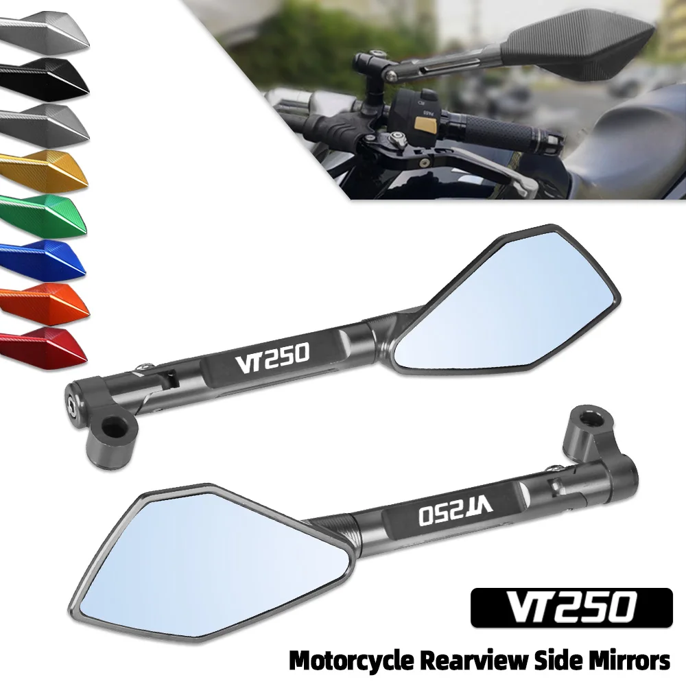 

Motorcycle For HONDA VT 250 VT250 SPADA MC20 VT600 VT 600 C CD2 VT750 S VT750RS AERO SPIRIT CDACE 8mm 10mm Rearview Side Mirrors