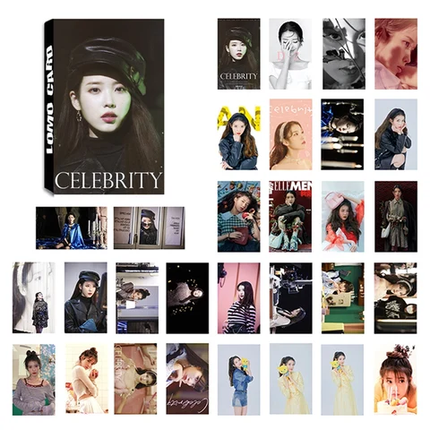 Новый альбом KPOP IU Ji Eun, самодельная бумага, ломо-карточка, фотокарточка, постер, Фотокарточка для поклонников, Подарочная коллекция