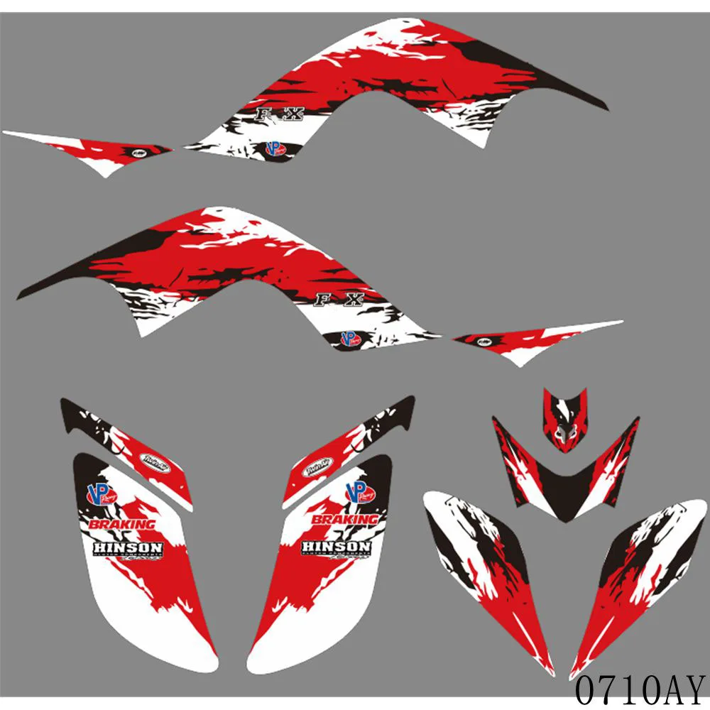 

Full Graphics Decals Stickers Motorcycle Background Custom Number Name For YAMAHA Raptor 700 Raptor700 ATV 2006-2012