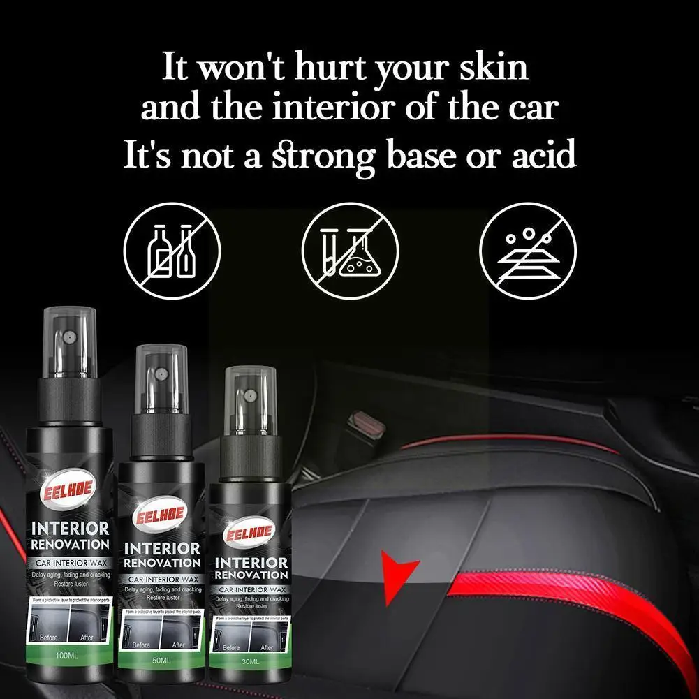 

Plastic Restore Super Shine Car Interior Cleaner Non-greasy Gloss Coating Lasting Quick Long Auto Maintain Detai S9e3