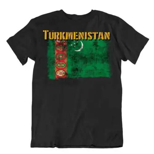Футболка с туркеменским флагом футболка топ Карта города потрясающий