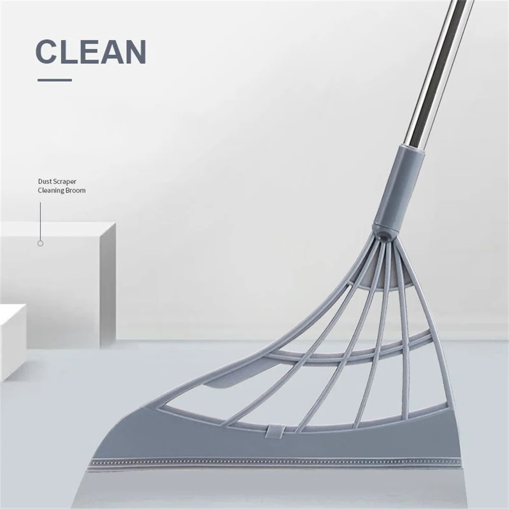 Retractable magic broom sweeping brush Silicone mop Household floor cleaning broom Adjustable Floor wiper sweeping brush images - 6