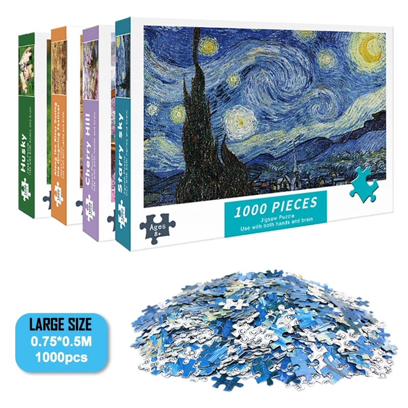 

Adults Unzip The Puzzle 1000 Pieces of Paper Puzzles Children's Educational Super Difficult Educational Jigsaw Puzzle Toys