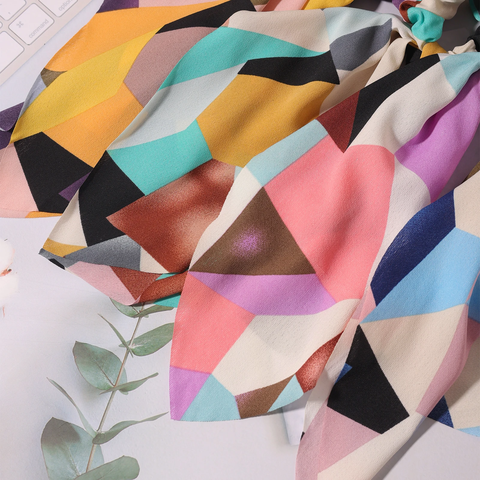 Женский шарф резинки для волос с геометрическим рисунком резинкой конского