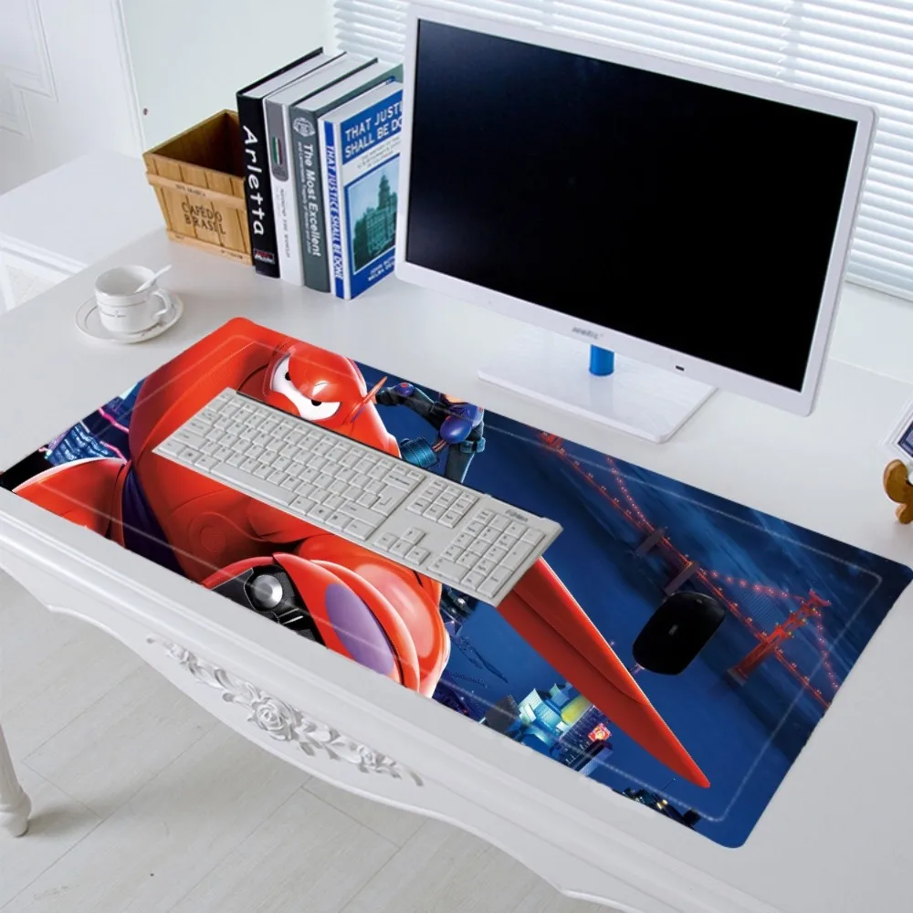 Big Hero 6 Mousepad Mouse Pad Laptop Gaming Accessories Large Desk Mat Computer Gamer Keyboard Rug Carpet