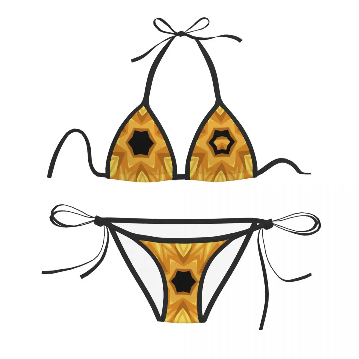

Женский сексуальный комплект бикини с бюстгальтером пуш-ап, Холтер, стринги, бразильский купальник, одежда для купания, пляжная одежда, купальный костюм 45545-1