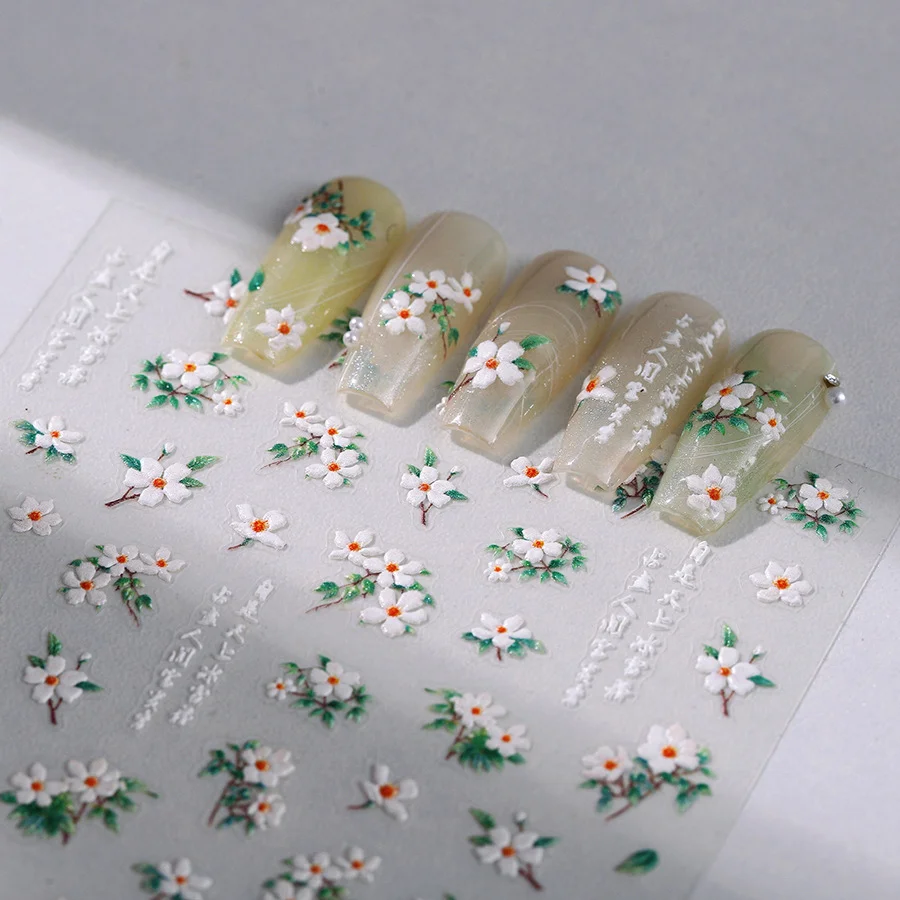 Наклейки для дизайна ногтей наклейки маникюрные украшения аксессуары 5D