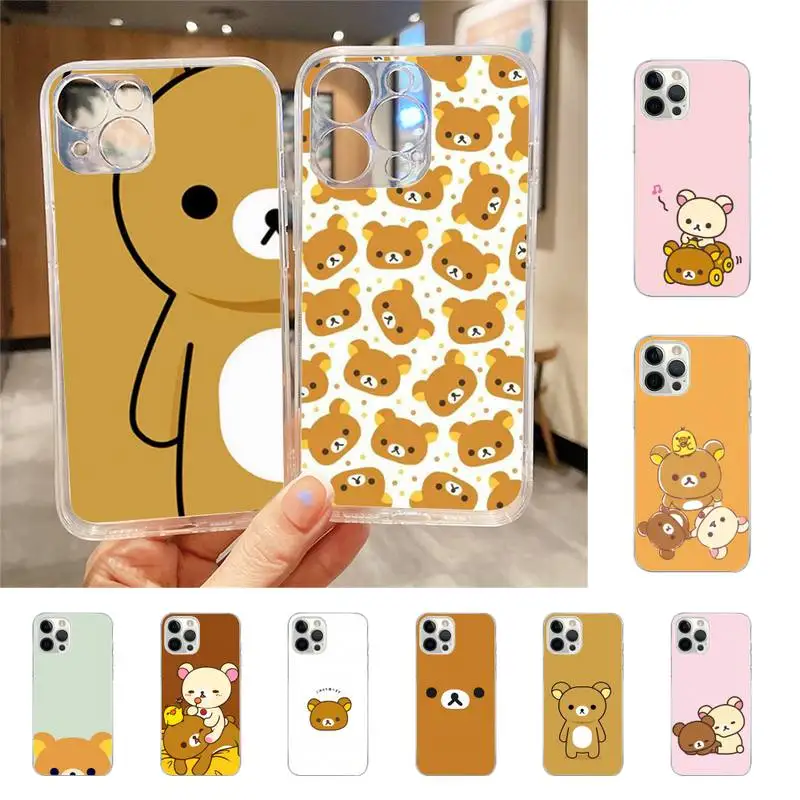

Rilakkuma Phone Case For Iphone 7 8 Plus X Xr Xs 11 12 13 Se2020 Mini Mobile Iphones 14 Pro Max Case