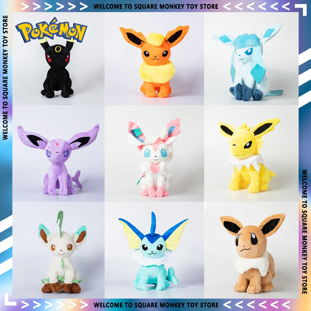 

Плюшевые плюшевые куклы Eevee сильвеон Плюшевые Милые Мультяшные аниме плюшевые куклы 30 см мягкая подушка плюшевые игрушки для детей подарок ...