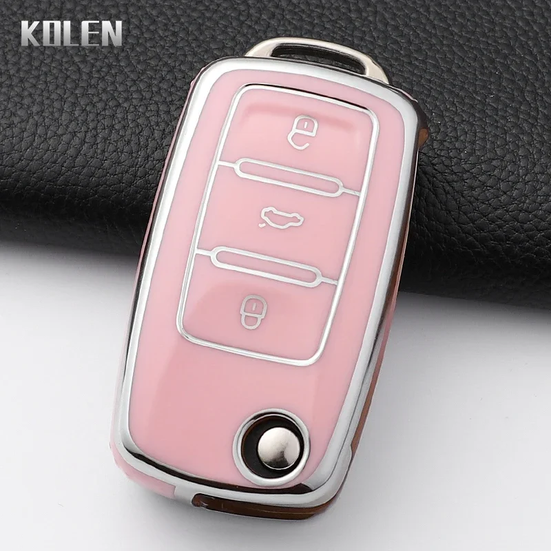 

Чехол Для Ключей Из ТПУ Для VW Volkswagen Polo Tiguan Passat B5 B6 B7 Golf 4 5 6 MK6 Jetta Lavida Skoda Octavia Seat Leon Alt...