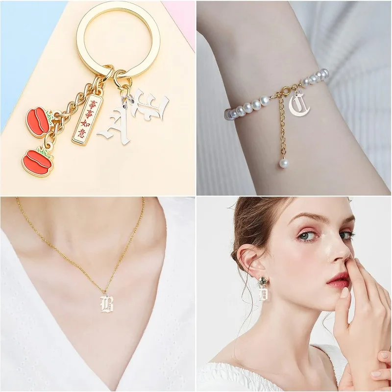 Металлические Подвески В Готическом Тибетском Стиле С 26 Буквами Алфавита