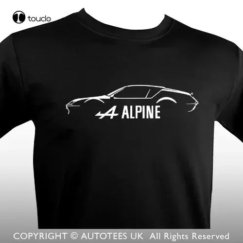 Новая модная летняя футболка France Alpine A310 V6 классическая с автомобилем хлопковая