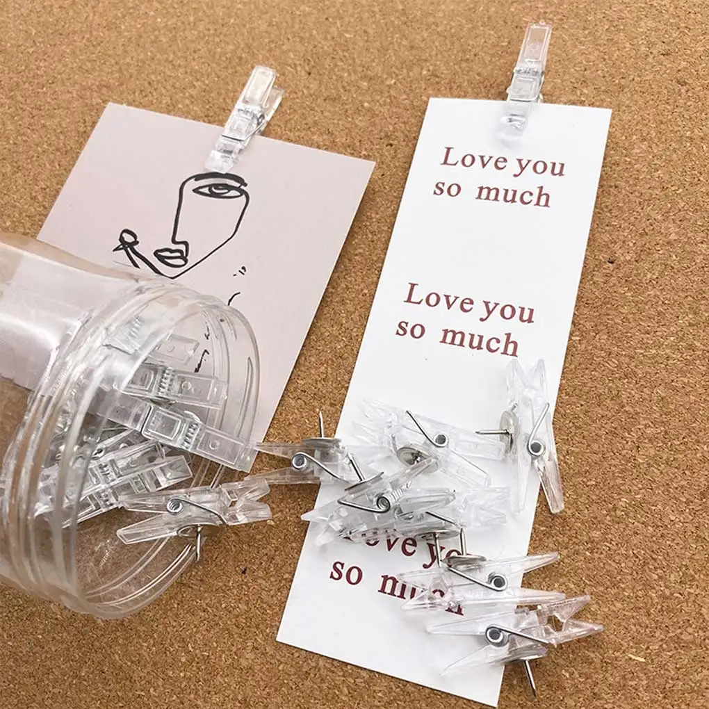 

20 шт., прозрачные штифты для бумажных документов