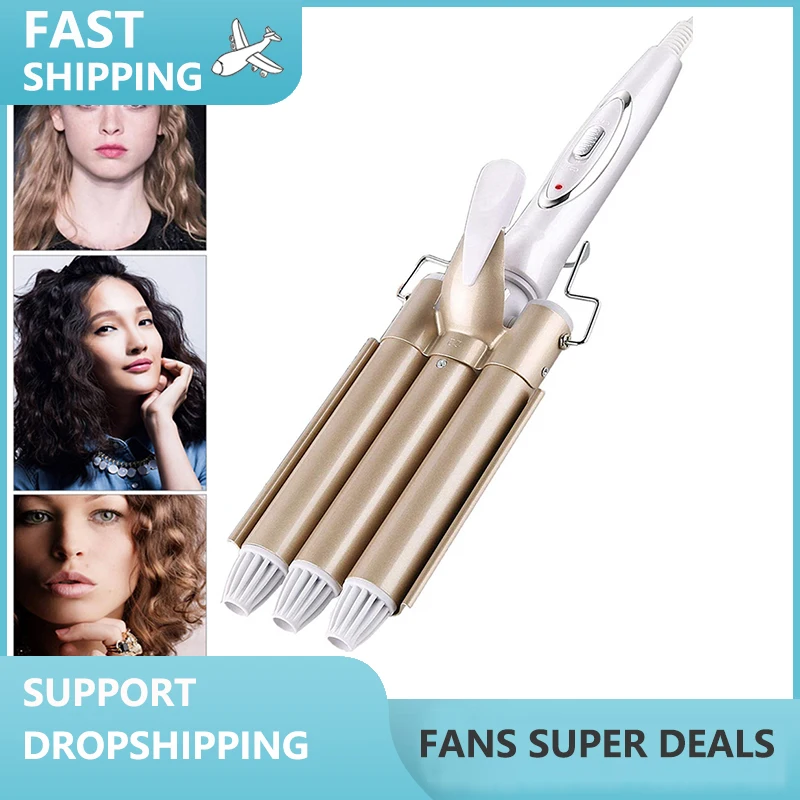 

Curling Iron Ceramic Triple Barrel Hair Styler Hair Lectric Curlers Electric Irons Curling Hair Waver Hair Curler