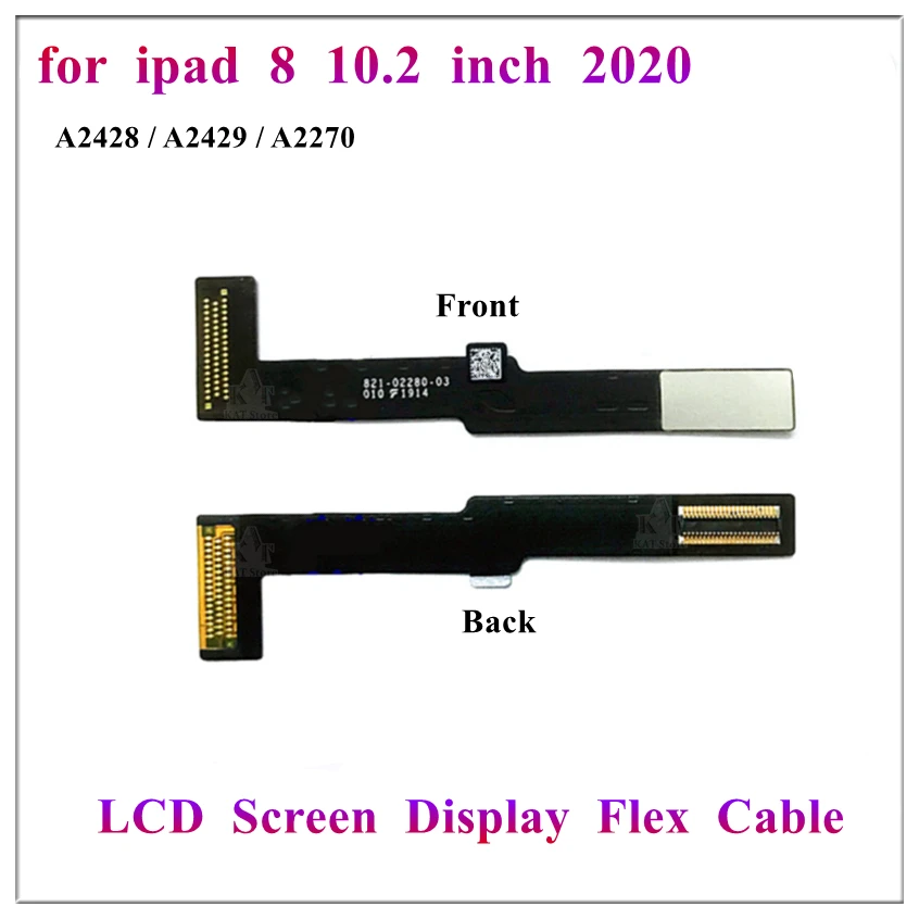 

1 шт. OEM ЖК-экран дисплей подключение гибкий кабель лента Замена для iPad 8 10,2 дюймов 2020 A2428 A2429 A2270 запчасти для ремонта