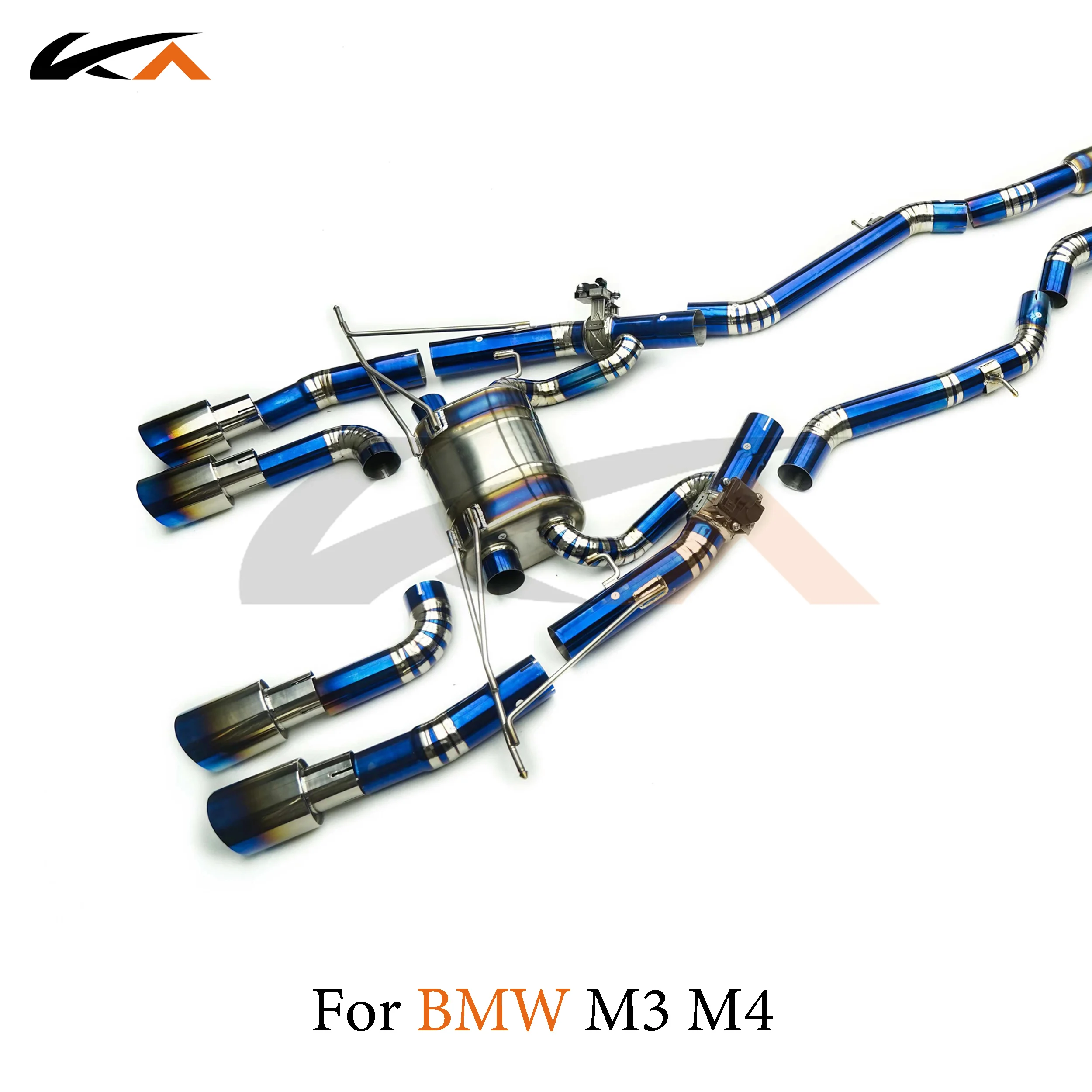 KA Детали выхлопной системы из титанового сплава Catback для BMW M3 M4 G80 G82 3 0T клапан