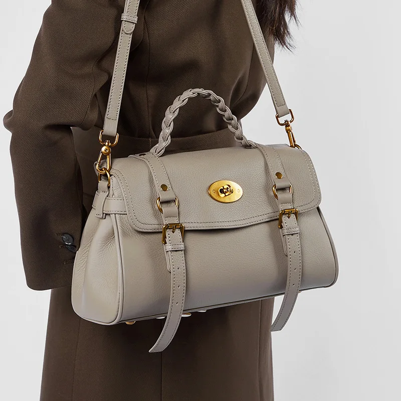 Сумка-мессенджер из натуральной кожи сумка через плечо воловьей женская зимняя