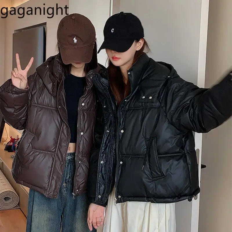 Gaganight Женская пуховая куртка из хлопка новинка 2024 зимняя Свободная
