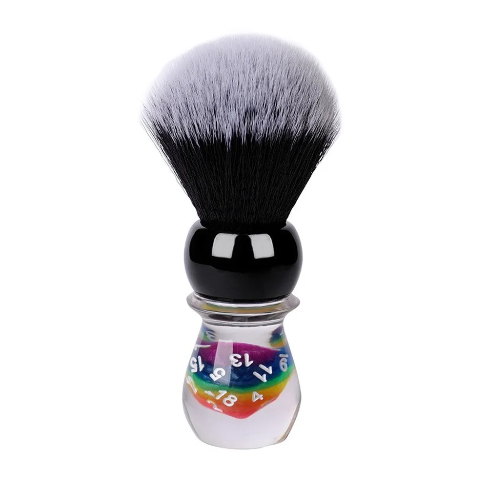 

Men's shaving cream foam beard cleaning brush barber shop resin nylon soft hair brush shaving brush dice