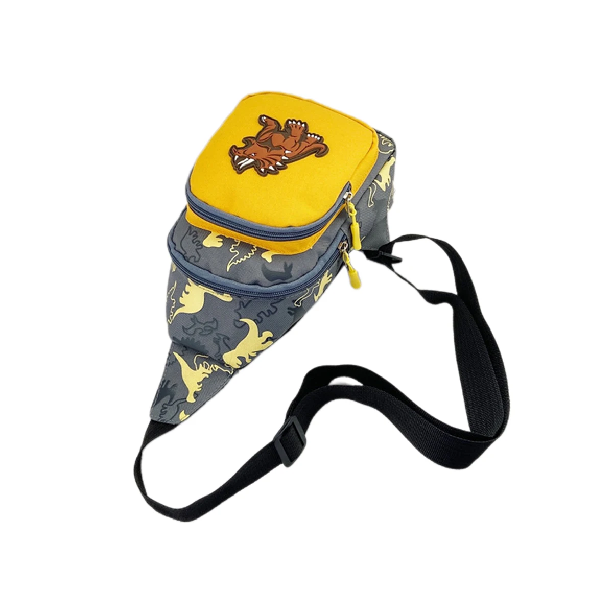 Kid Chest Bag Cute Girl Boy Fanny Cartoon Dinosaur Print Chest Bag Children Belt Bag Money Pouch Baby Zipper Waist Pack Bum Bag