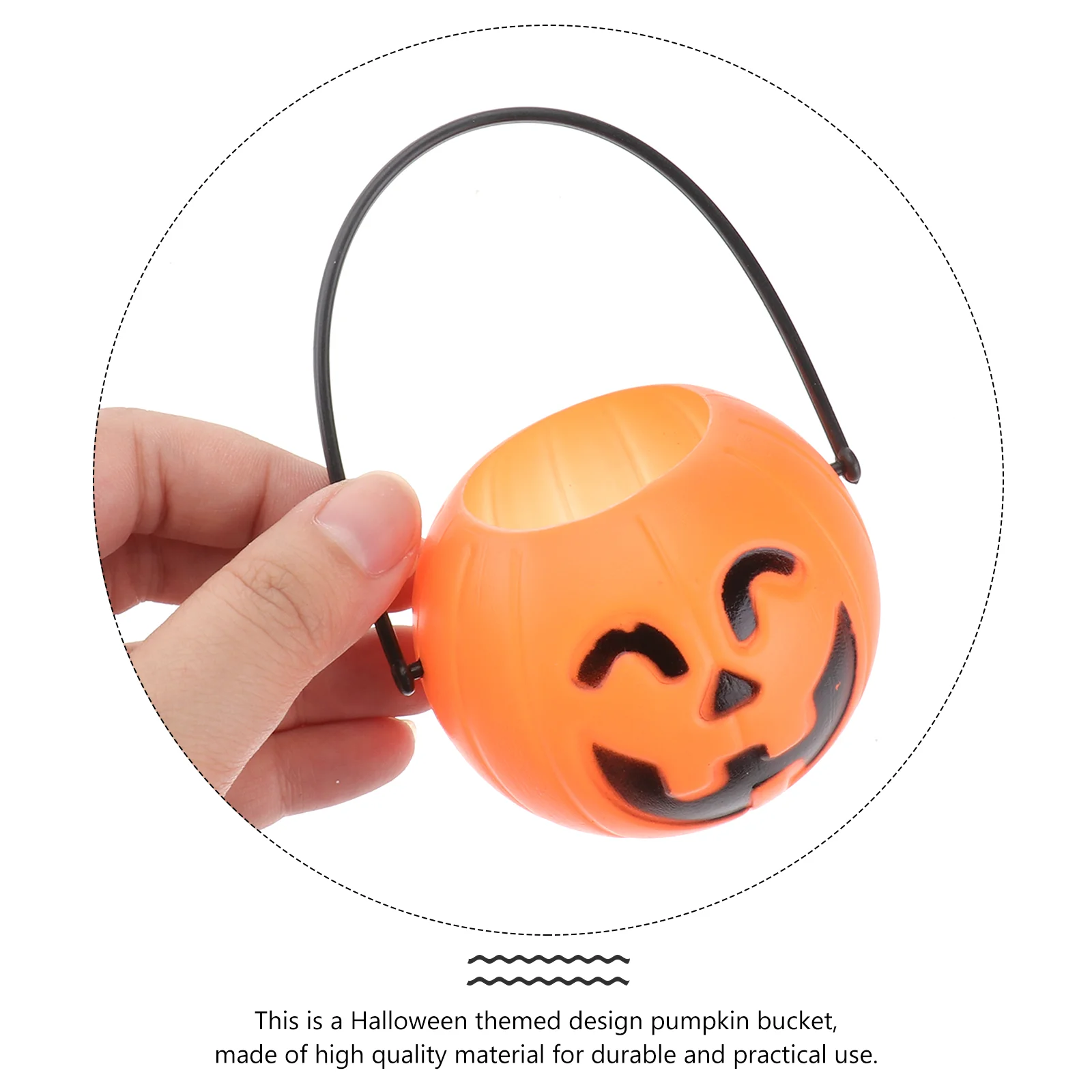 12 шт. Джек О фонарь ведро тыквенная голова подставка для конфет Хэллоуин детские
